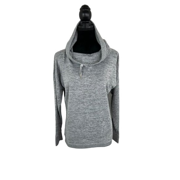 Gerry Large Gray Heathered Cowl Neck Sweatshirt Activewear size large - Picture 1 of 12